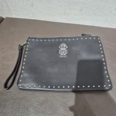 MCM ロボット スタッズ クラッチバッグ ブラックのサムネイル