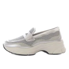 ツモリチサト ウォーク tsumori chisato walk 26SS 厚底ニットローファースニーカー スリッポン 23.5cm シルバー色 TS648BW011710 /YO10のサムネイル