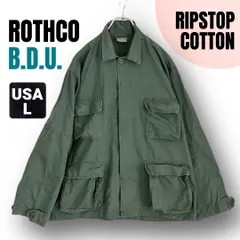 ロスコ  ROTHCO★BDUジャケット★リップストップコットン★オリーブ★ライトアウター/アウトドア★オリーブ★USAメンズL   #2608A001のサムネイル