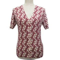 グッチ GUCCI 2007年 カーディガン 半袖 ニット カシミヤ100% M アイボリー 紫 パープル EABB 2007 00024 ■IBO100のサムネイル