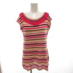 ミッソーニ MISSONI チュニック ノースリーブ ニット フリル 44 マルチカラー /FFのサムネイル