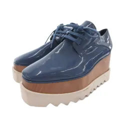 ステラマッカートニー STELLA McCARTNEY 厚底シューズ ローファー エナメル 38.5 青 ブルー /FF ■IBO100のサムネイル
