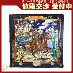 HERMES カレ90 レア 極希少 the pony express 正規品 - メルカリ