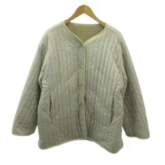 クラネ CLANE 美品 RREVERSIBLE BOA JACKET リバーシブル ボアジャケット キルティング 1 白 ホワイト アイボリー 13104-0552 0304 IBO92のサムネイル