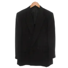 カルヴェン CARVEN テーラードジャケット ブレザー ウール AB5 黒 ブラック ダブルブレスト 長袖 ピークドラペル /SCのサムネイル