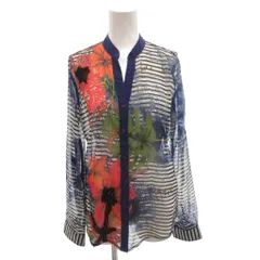 デシグアル Desigual シアーシャツ ブラウス 総柄 長袖 S マルチカラー /FFのサムネイル