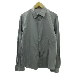 プラダスポーツ PRADA SPORT 00s シャツ 比翼ボタン ロゴ グレー Mのサムネイル