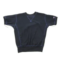 イッセイミヤケ ISSEY MIYAKE × チャンピオン 希少 03年 リバースウィーブ スウェット トレーナー 六本木オープン記念 300着限定 半袖 S 紺 ネイビー STKのサムネイル