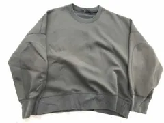 +J ユニクロ JILSANDER ジルサンダー プラスジェイ無地長袖トレーナー グレーXL ユニセックス ポリエステル80% レーヨン15% ポリウレタン5%のサムネイル