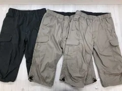 3点まとめ売りセット Hanes ヘインズ 膝下丈 Y2Kテック系 ショート ハーフ カーゴ パンツ 3点 カーキ M メンズ 素材不明のサムネイル