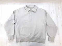 インヘリット INHERIT トラッド スポーツ 襟付き スウェット 長袖 ポロシャツ ベージュ M メンズ コットン100% リブ 綿95% ポリウレタン5%のサムネイル