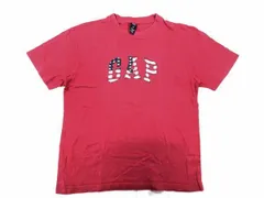 大人も着用OK！GAP ギャップ Y2K ビッグロゴ 半袖 Tシャツ カットソー 赤 L キッズL 素材不明のサムネイル