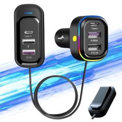 トヨタ ヤリスクロス シガーソケット USB 増設 車載 充電器 クリップ式 スマホ 全車種対応 カーチャージャー 81W LED 急速 高速 12V/24V 車用 6連 1.5m電源延長 WeCarts e4987fb4