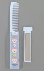 [신품] 헤어 브러쉬 · 빗 · 빗 古本屋 치이카와 슬림 콤 & 미러 [치이카와 뭔가 귀엽고 귀여운 녀석]