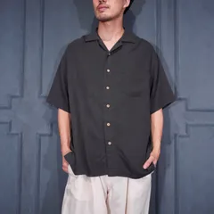 USA VINTAGE Batik Bay WOVEN DESIGN OPEN COLLAR HALF SLEEVE RAYON SHIRT/アメリカ古着織デザインオープンカラー半袖レーヨンシャツのサムネイル