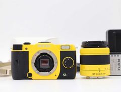 펜탁스 Pentax Q7 Yellow 12.4MP Digital Camera 02 Lens 684 Shots [신품 유사] #Z6710A