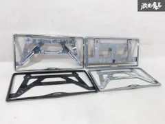 MAZDA マツダ 純正 ナンバープレート ナンバーフレーム 【4枚】 縦 約17cm×横 約33.5cm/34cm 穴間 約21cm C904-V4-021 / Z30A-V4-021 棚のサムネイル