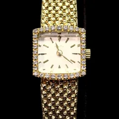 美品 アガット ダイヤ 0.23ct ジュエリーウォッチ /24-2963箱のサムネイル