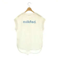 ミルクフェド MILKFED. 24SS ROUND LOGO TANK TOP タンクトップ クルーネック F 白 ホワイト /AT ■OS ■SHのサムネイル
