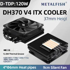 METALFISH DH370 ロープロファイル CPUクーラー 37MM 超薄型 1700/1200/115x/AM5 AM4 対応のサムネイル
