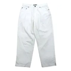 LAUREN JEANS Co. RALPH LAUREN 90年代 ワイド テーパード デニムパンツ M ホワイト コットンのサムネイル