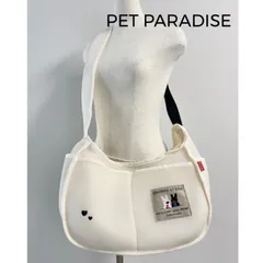 ♡PET PARADISE　 ペットパラダイス　ペットキャリーバッグ　メッシュスリング　リサとガスパール　サイズ表記なし　底幅37 高さ23 マチ13 バッグ口33 ショルダー最大90　ドッグウエア　犬服　移動　旅行　通院　ペット用品　送料込み　6449921のサムネイル