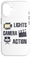 Lights Camera Action - Funny Movie Director スマホケース iPhone 16 用