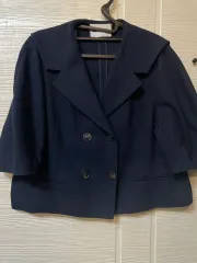カールラガーフェルド 麻 ブレンド ネイビー ジャケット 구77のサムネイル