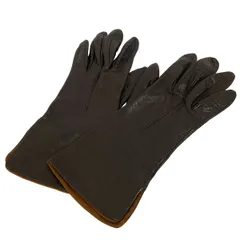Gloves(グローブス) 手袋 レディース美品  - ダークブラウン レザーのサムネイル