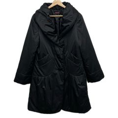 YUKITORII ユキトリイ コート サイズ40 M レディース 黒 冬物 中綿