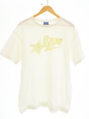 アベイシングエイプ A BATHING APE BAPE STA スターロゴTEE Tシャツ ホワイト Lサイズ 103MT-5024