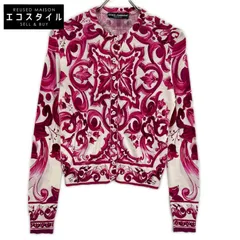 DOLCE&GABBANA　ドルチェアンドガッバーナ　【国内正規】FXL28T マヨルカプリント シルク100％ ニット カーディガン　40のサムネイル