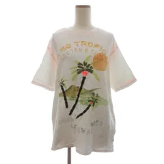 スコッチ&ソーダ SCOTCH & SODA Tシャツ カットソー 半袖 タオル地 プリント 白 ホワイト Lのサムネイル