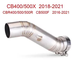 ホンダ CBR500R/CB500X/CB500F/CBR400R/CB400X/CB400 用 51mm インターフェース 排気ミドルリンクのサムネイル