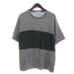 アーバンリサーチ サニーレーベル URBAN RESEARCH Sonny Label ニット カットソー 半袖 クルーネック リネン L グレー ■GY35のサムネイル