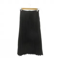 ザラウーマン ZARA WOMAN スカート S 黒 ブラック シャイニー プリーツ 無地 /CK35 ■GY70のサムネイル