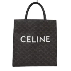 セリーヌ CELINE ショルダーバッグ トートバッグ 2WAY トリオンフキャンバス バーティカルカバ ミディアム ロゴ 茶 ブラウン ☆AA★のサムネイル