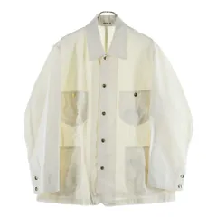 AURALEE (オーラリー) 26SS WOOL COTTON LINEN OX WORK JACKET ワーク ジャケット デニム カバーオール アイボリー A26SB01DOのサムネイル