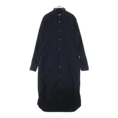 COMME des GARCONS HOMME PLUS (コムデギャルソンオムプリュス) 17SS フロントボタン 襟付き コットン ロング長袖シャツ ブラック PS-B040のサムネイル