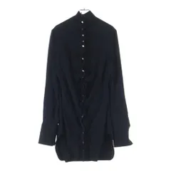 JIL SANDER (ジルサンダー) ボタンダウン レーヨン ロング 長袖シャツ ブラック JSPN602889 レディースのサムネイル