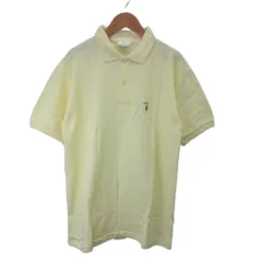トラサルディ TRUSSARDI ポロシャツ M 黄色 イエロー 無地 半袖 /KK ■ECC007のサムネイル