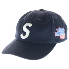 SUPREME (シュプリーム) 26SS World Famous S Logo 6 Panel ワールドフェイマス Sロゴ 6パネル キャップ 帽子 ネイビーのサムネイル