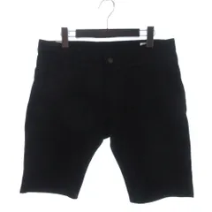 ファクトタム FACTOTUM デニムショートパンツ コットン ジッパーフライ 無地 08045801 黒 ブラック 31のサムネイル