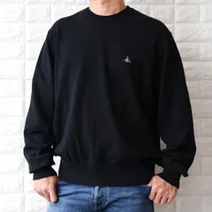 【並行輸入品】ビビアンウエストウッド コットンカシミア セーター メンズ ブラック 刺繍 ALEX 7010012Y001V N401のサムネイル