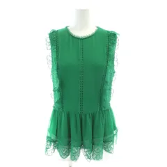 テッドベーカー TED BAKER シャツ ブラウス 1 緑 グリーン 袖なし レース /APのサムネイル