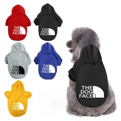 シャツ 犬の冬のコート 犬服 ドッグウェア パーカー 犬用コスチューム 可愛い ペットウェア 小中大型犬服 わんちゃんのお洋服 犬のパーカー犬の服 防寒 暖かい ワンコ服 秋冬 人気 ハロウィン クリスマス お散歩 お出かけ((レッド L)のサムネイル