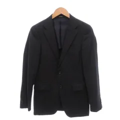 コムサメン COMME CA MEN テーラードジャケット M 黒 ブラック 2つボタン ウール /SC ■ECF007のサムネイル