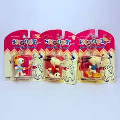 【未開封】IRWIN PEANUTS SNOOPY Collectible Keychain ピーナッツ スヌーピー キーチェーン 3点セットのサムネイル