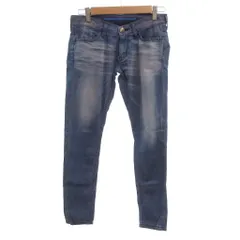 ランバンオンブルー LANVIN en Bleu デニムパンツ ジーンズ ストレッチ 36 赤 レッド インディゴブルー /JS ■ECTのサムネイル