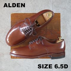 Alden オールデン53711 ミリタリープレーントゥ カーフブラック7D